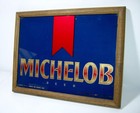 Vintage 1990 Michelob Beer Sign   Mirror Breweriana Man Cave