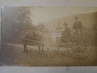 Antique 19th Century Victorian Two Men In Horse Wagon Photo  James Hall On Back