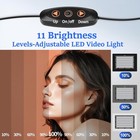 2 Pack Led Video Photography Lighting Kit With 54   Tripod Stand  Dimmable    