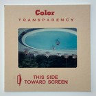 Vintage 1970s 35mm Color Slide People Swimming Pool Mid-century Outdoor Leisure