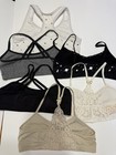 Lot Of 6 Tween Girl Bras Bralettes Girl   s Size L  10 12  White Beige Black