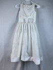 White Formal Dress Communion Flower Girl Special Occasion Girls Size 6
