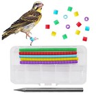 Foiburely 100 Pcs Bird Ring Leg Bands For Gouldian Zebra Finch Canary Society 
