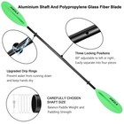 Kayak Paddle 4 Pieces Aluminum Shaft And Pp Blade Floating 86 6in 220cm  90 5   