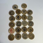 Vintage Wooden Nickel Advertising Lot Of 22