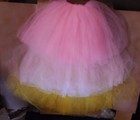 Soft Chiffon Tulle  Romantic Long Tutu Candypink Lightpink Green Or Yellow Nwt