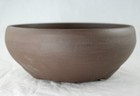 Japanese Yokkaichi Unglazed Round Bonsai Pot  Cactus Planter   Mesh  7 5  9 25 