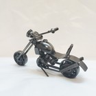 Collectible Motorcycle Sculpture Handmade Recycled Metal Art Motorbike Model Toy