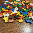 Lot Of Vintage Wooden Brio Assorted Animals  Trees And People