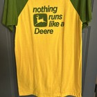 Vintage 70 80s John Deere Nothing Runs Like A Deere Durene Jersey Shirt Xl