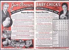 C1930s Brown Fence   Wire Co Jim Brown Pay Streak Baby Chicks Print Ad