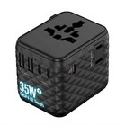 35w Gan Iii Travel Adapter Diamond Finish 3 Usb-c 2 Usb-a 200  Countries