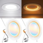 Sunco 6 Inch Recessed Light With Night Light  Led Can Lights Retrofit 