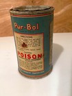 1940s 50s Pur-bol Toilet Bowl Cleanser And Fragrant Deodorant Tin Lithograph Can