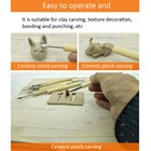 New 22pcs Pottery Clay Sculpture Sculpting Carving Modelling Ceramic Hobby Tools