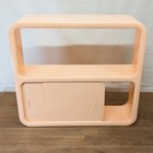 Vintage Modular Plastic Bathroom Space Age Wall Mounted Cabinet Shelf Mcm Peach