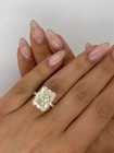 Igi 7ct Radiant Cut E vs1 Lab Grown Diamond Engagement Ring Real 14k Yellow Gold