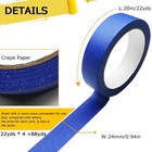 Automotive Masking Tape Blue Refinish Masking Tape Auto Body Paint Tape 4 Rolls