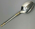Golden Aegean Weave By Wallace Sterling Silver Serving Spoon 8 7 8 
