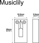 Musiclily 10 5mm Guitar Tremolo Bridge Saddles Set For Fender Stratocaster Strat