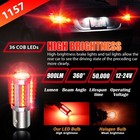 4x 1157 Led Tail Stop Brake Turn Signal Light Bulbs 2057 2357 Bay15d Bright Red