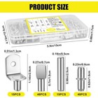 120 Pcs Shelf Pegs Kit  Upgraded Shelf Pins 4 Styles 5mm  6mm Nickel Shelf New