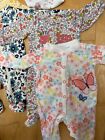 Newborn Baby Girl Clothes Lot Bundle Of 11 Pajama  Bodysuit Floral Summer Spring