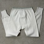 Vtg 70s Hanes Thermal Long Johns Underwear Men   s Med Heavyweight Cotton White
