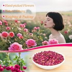 Dried Small Rose Petals - Natural Dry Red Rose Petals 3oz Organic Flowers A