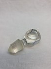 Vintage Clear Glass Bottle Stopper Ground Glass Perfume 