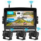 1080p Wireless Rv Backup Camera Side View 7  Dvr Split Monitor For Truck Trailer