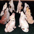 Peruvian Soapstone Coyote Carving Figurine One  1  2 