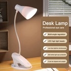 Small Usb Rechargeable Led Reading Book Light With Flexible Clip Desk Table Lamp