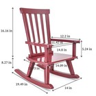 Kids Rocking Chair For Toddler And Small Baby Wooden Comfy Rocker Furniture I   