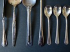 Vintage Assorted Flatware Serve Ware Lot Silver Gold