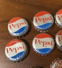 Vintage Pepsi Colored With Caramel Cork Lined Bottle Caps  Lot Of 11