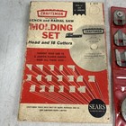 Sears Craftsman Radial And Table Saw Molding Set 9-3215-head   18 Cutter Bits