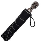 Kreepsville 666 Skull Handle Spiderweb Umbrella