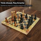 Luxury Green Onyx Chess Set Black Marble Table Decor Handmade
