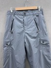 Black Bear Ski Snowboard Pants Boys Xxl Grey Cargo Pockets Belt Loops