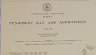 1936 Maine Penobscot Bay Color 44 x33  Map U s  Coast Geodetic Survey