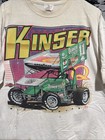 Vintage 90   s Steve Kinser World Of Outlaws Sprint Car Racing T Shirt Size Xl