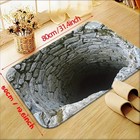 3d Optical Illusion Endless Abyss Non-slip Door Mat Washable Durable Rug