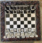 1962 Austin Enterprises Austin Cox Modernist Aluminum Chess Set Alcoa Complete