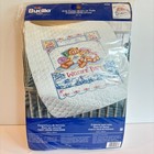 Bucilla Baby Crib Cover Stamped Cross Stitch Kit Bears Welcome Baby Vtg 2003 New