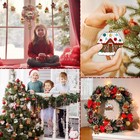 16pcs Family Gingerbread Man Ornaments - Gingerbread Christmas Decoration Tree