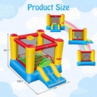 Inflatable Bouncer Kids Bounce House Jumping Castle Slide With 370w Blower