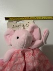 Linzy Elephant Pink Color Lovey Security Blanket Plush Baby Toy