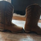 Womens Size 6 5 Ariat Cowboy Work Boots Brown Leather
