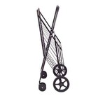 Folding Shopping Cart Jumbo Basket Grocery Laundry With Swivel Wheels Black